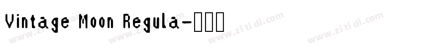 Vintage Moon Regula字体转换